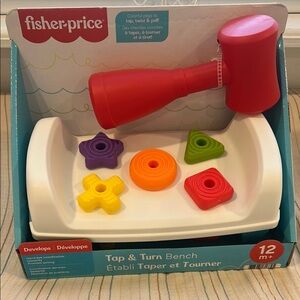 Fisher-Price Tap & Turn Bench - Red, Orange, Yellow, Purple